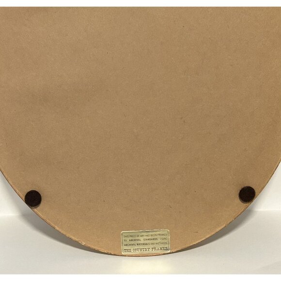 Jan Hagara Oval Frame Matted Art Girl & Doll Romantic Victoriana ‘77 Cottagecore - Picture 8 of 16